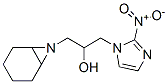 α-[(2-Nitro-1H-imidazole-1-yl)methyl]-7-azabicyclo[4.1.0]heptane-7-ethanol Struktur