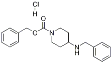 4-BENZYLAMINO-PIPERIDINE-1-CARBOXYLIC ACID BENZYL ESTER-HCl Struktur