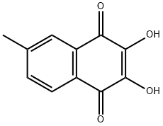 1,4-Naphthalenedione, 2,3-dihydroxy-6-methyl- (9CI) Struktur