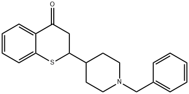 4H-1-Benzothiopyran-4-one, 2,3-dihydro-2-[1-(phenylMethyl)-4-piperidinyl]- Struktur