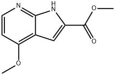 1H-Pyrrolo[2,3-b]pyridine-2-carboxylic acid, 4-Methoxy-, Methyl ester Struktur