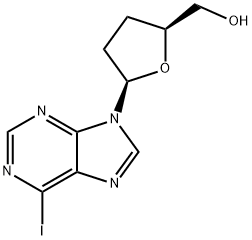 (2S,5R)-5-(6-Iodo-9H-purine-9-yl)tetrahydro-2-furanmethanol Struktur