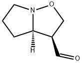 Pyrrolo[1,2-b]isoxazole-3-carboxaldehyde, hexahydro-, trans- (9CI) Struktur