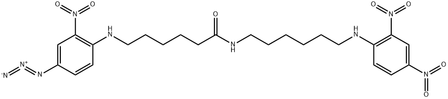 6-(2,4-dinitrophenylamino)-1-aminohexyl-6-(4'-azido-2'-nitrophenylamino)hexanoate Structure