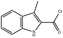 1H-Indole-2-carbonylchloride,3-methyl-(9CI) Struktur