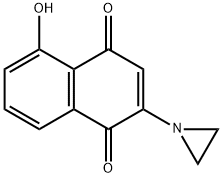 2-aziridinyl-5-hydroxy-1,4-naphthoquinone Struktur