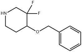 4-(benzyloxy)-3,3-difluoropiperidine Struktur