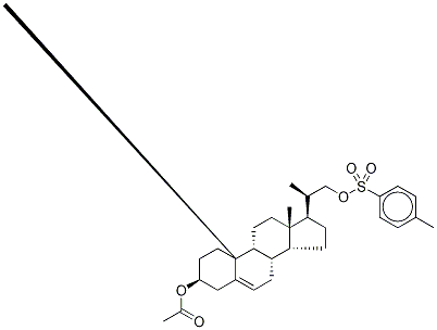 (3β,20S)-20-Methyl-pregn-5-ene-3,21-diol 3-Acetate 21-Tosyl Struktur