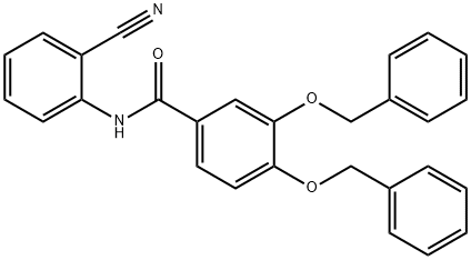 3,4-bis(benzyloxy)-N-(2-cyanophenyl)benzaMide Struktur