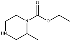 1-Piperazinecarboxylicacid,2-methyl-,ethylester(9CI) Struktur