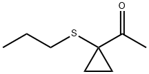 Ethanone, 1-[1-(propylthio)cyclopropyl]- (9CI) Struktur