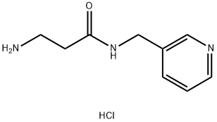 3-Amino-N-(3-pyridinylmethyl)propanamidehydrochloride Struktur