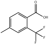 4-METHYL-2-(TRIFLUOROMETHYL)BENZOIC ACID Struktur