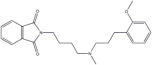 1H-Isoindole-1,3(2H)-dione, 2-[4-[[3-(2-methoxyphenyl)propyl]methylamino]butyl]- Struktur