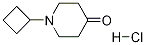 1-Cyclobutylpiperidin-4-one hydrochloride Struktur