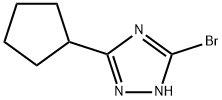 5-bromo-3-cyclopentyl-1H-1,2,4-triazole(SALTDATA: FREE) Struktur