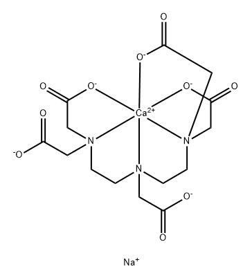 calcium trisodium pentetate Struktur