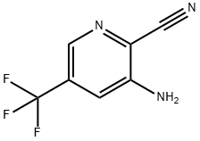 3-Amino-2-cyano-5-(trifluoromethyl)pyridine Struktur