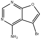 4-Amino-5-bromofuro[2,3-d]pyrimidine Struktur