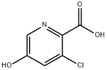 3-chloro-5-hydroxypyridine-2-carboxylic acid Struktur