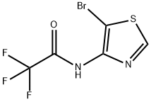 N-(5-bromothiazol-4-yl)-2,2,2-trifluoroacetamide Struktur