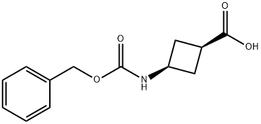 (1s,3s)-3-(benzyloxycarbony)cyclobutanecarboxylic acid Struktur