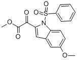 METHYL 5-METHOXY-ALPHA-OXO-1-(PHENYLSULFONYL)INDOLE-2-ACETATE Struktur