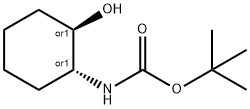 Boc-(+/-)-trans-2-aminocyclohexanol Struktur