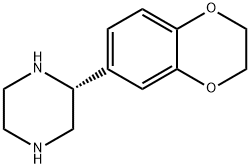 (R)-2-(2,3-dihydrobenzo[b][1,4]dioxin-6-yl)piperazine Struktur