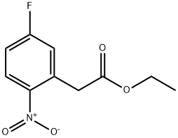 (5-Fluoro-2-nitro-phenyl)-acetic acid ethyl ester Struktur