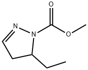 Methyl 4,5-dihydro-5-ethyl-1H-pyrazole-1-carboxylate Struktur