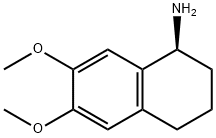 1-NaphthalenaMine, 1,2,3,4-tetrahydro-6,7-diMethoxy-, (1S)- Struktur