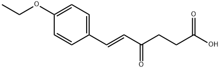 (E)-6-(4-ethoxyphenyl)-4-oxo-5-hexenoic acid Struktur