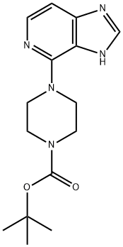 1-Piperazinecarboxylic acid, 4-(3H-iMidazo[4,5-c]pyridin-4-yl)-, 1,1-diMethylethyl ester Struktur