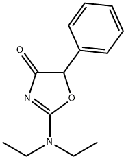 2-diethylamino-5-phenyl-2-oxazolin-4-one Struktur