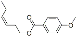 Benzoic acid, 4-methoxy-, 3-hexenyl ester, (Z)- Struktur