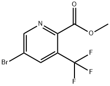 Methyl 5-bromo-3-(trifluoromethyl)-2-pyridinecarboxylate Struktur