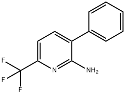 2-Amino-3-phenyl-6-(trifluoromethyl)pyridine Struktur