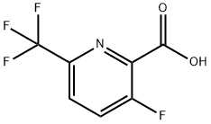 3-Fluoro-6-(trifluoromethyl)pyridine-2-carboxylic acid Struktur