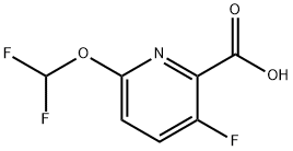 6-(DIFLUOROMETHOXY)-3-FLUOROPYRIDINE-2-CARBOXYLIC ACID Struktur