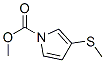 1H-Pyrrole-1-carboxylic  acid,  3-(methylthio)-,  methyl  ester Struktur