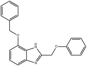 2-Phenoxymethyl-7-phenylmethoxy-1H-benzimidazole Struktur