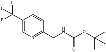 2-(N-Boc-aminomethyl)-5-(trifluoromethyl)pyridine Struktur