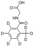 N-鄰甲苯酸甘氨酸-D7, 1216430-90-8, 結(jié)構(gòu)式