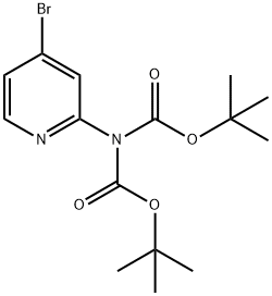 N,N-DiBoc-2-amino-4-bromopyridine Struktur