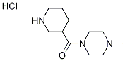 (4-Methyl-1-piperazinyl)(3-piperidinyl)methanonehydrochloride Struktur