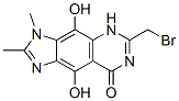 8H-Imidazo[4,5-g]quinazolin-8-one,  6-(bromomethyl)-3,5-dihydro-4,9-dihydroxy-2,3-dimethyl-  (9CI) Struktur