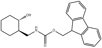 (1S,2R)-trans-2-(FMoc-aMinoMethyl)cyclohexanol Struktur