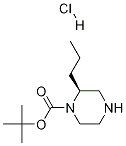 (S)-1-Boc-2-propylpiperazine Hydrochloride Struktur