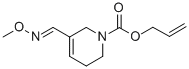 1(2H)-Pyridinecarboxylic acid, 3,6-dihydro-5-((methoxyimino)methyl)-,  2-propenyl ester Struktur